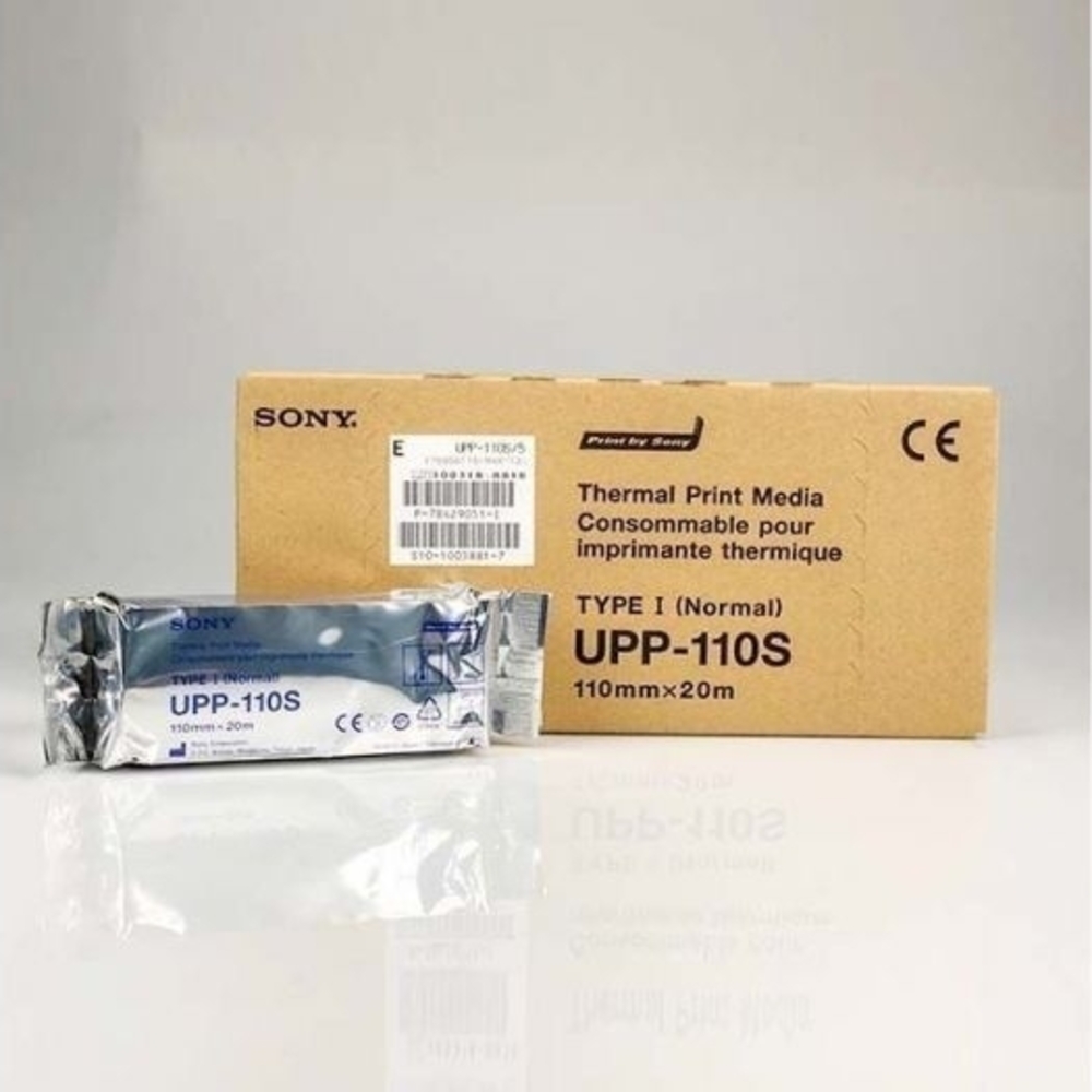 Sony UPP-110S Type 1 Thermal A6 Ultrasound Printing Paper Media 110x20m